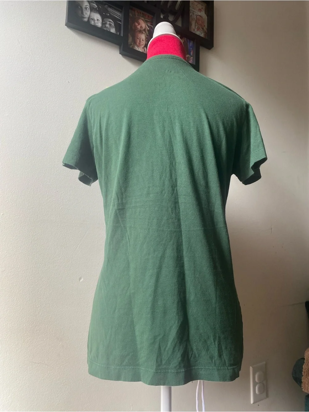 Nike Green Short-Sleeve Graphic Tee with Black Text